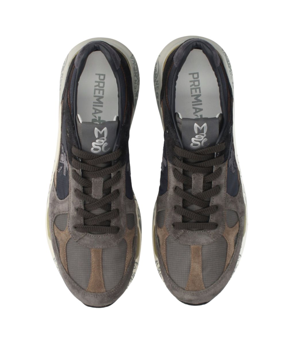 Premiata Sneaker Mase 25 8426 in Suede e Tessuto Tecnico Grigio