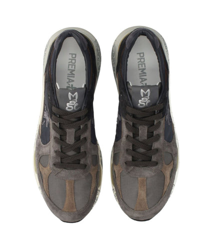 Premiata Sneaker Mase 25 8426 in Suede e Tessuto Tecnico Grigio