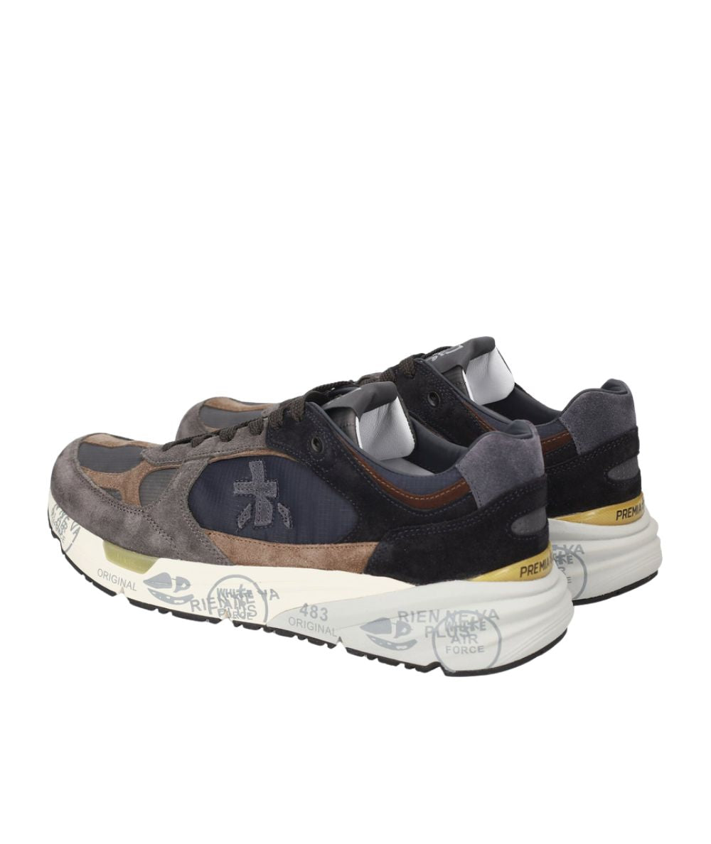 Premiata Sneaker Mase 25 8426 in Suede e Tessuto Tecnico Grigio