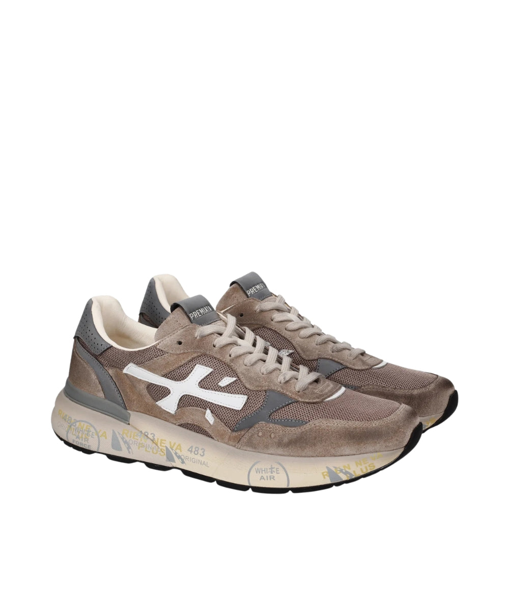 Premiata Sneaker Mick 0.1 Blu Scuro Marrone