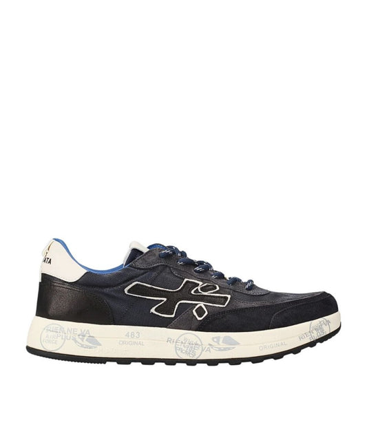 Premiata Sneaker in Pelle NOUS Blu Scuro