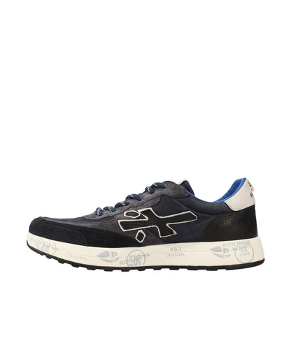 Premiata Sneaker in Pelle NOUS Blu Scuro