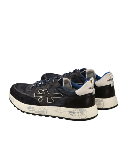 Premiata Sneaker in Pelle NOUS Blu Scuro