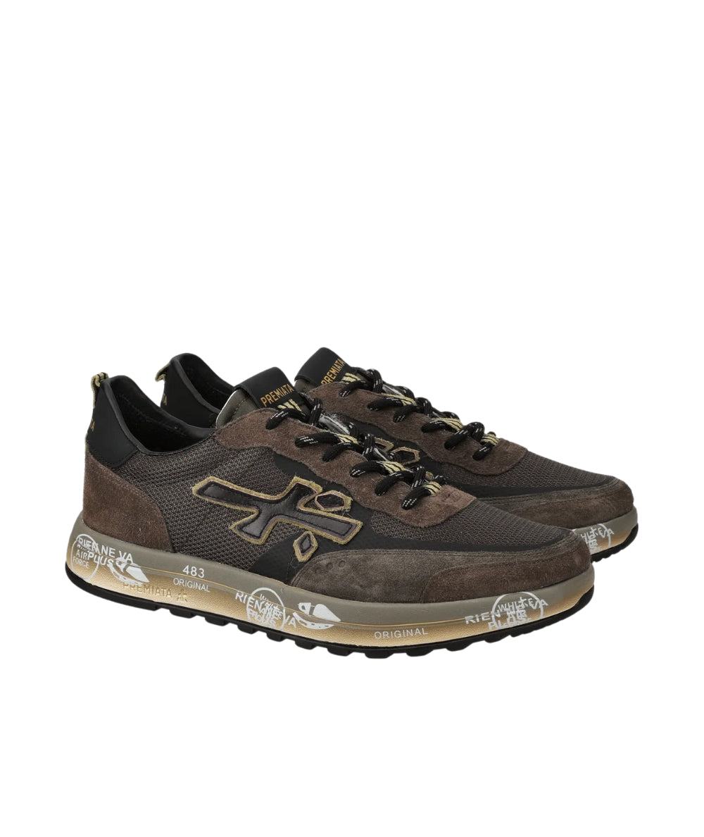 Premiata Sneakers in Pelle NOUS Marrone