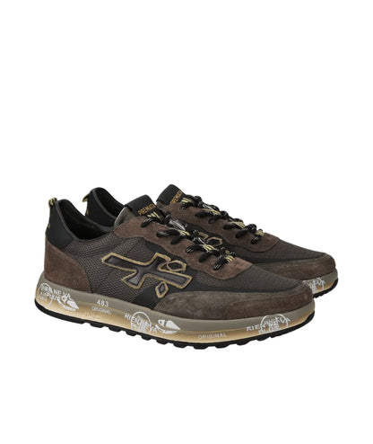 Premiata Sneakers in Pelle NOUS Marrone