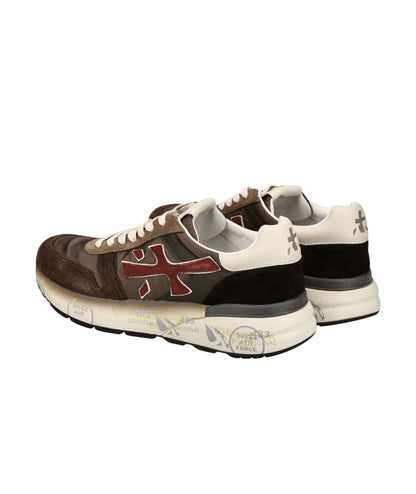 Premiata Sneakers in Suede e Tessuto Tecnico MICK Marrone