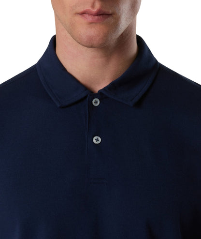 North Sails Poloshirt aus Piqué mit kurzen Ärmeln 692714_000 Marineblau
