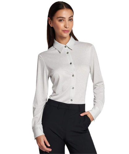 Mondrian Venezia Camicia in Jersey con Lurex 31333/841 Argento