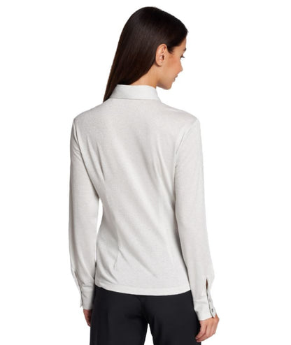 Mondrian Venezia Camicia in Jersey con Lurex 31333/841 Argento