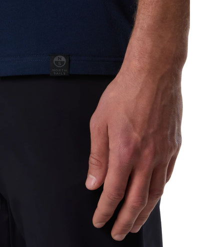 North Sails Poloshirt aus Piqué mit kurzen Ärmeln 692714_000 Marineblau