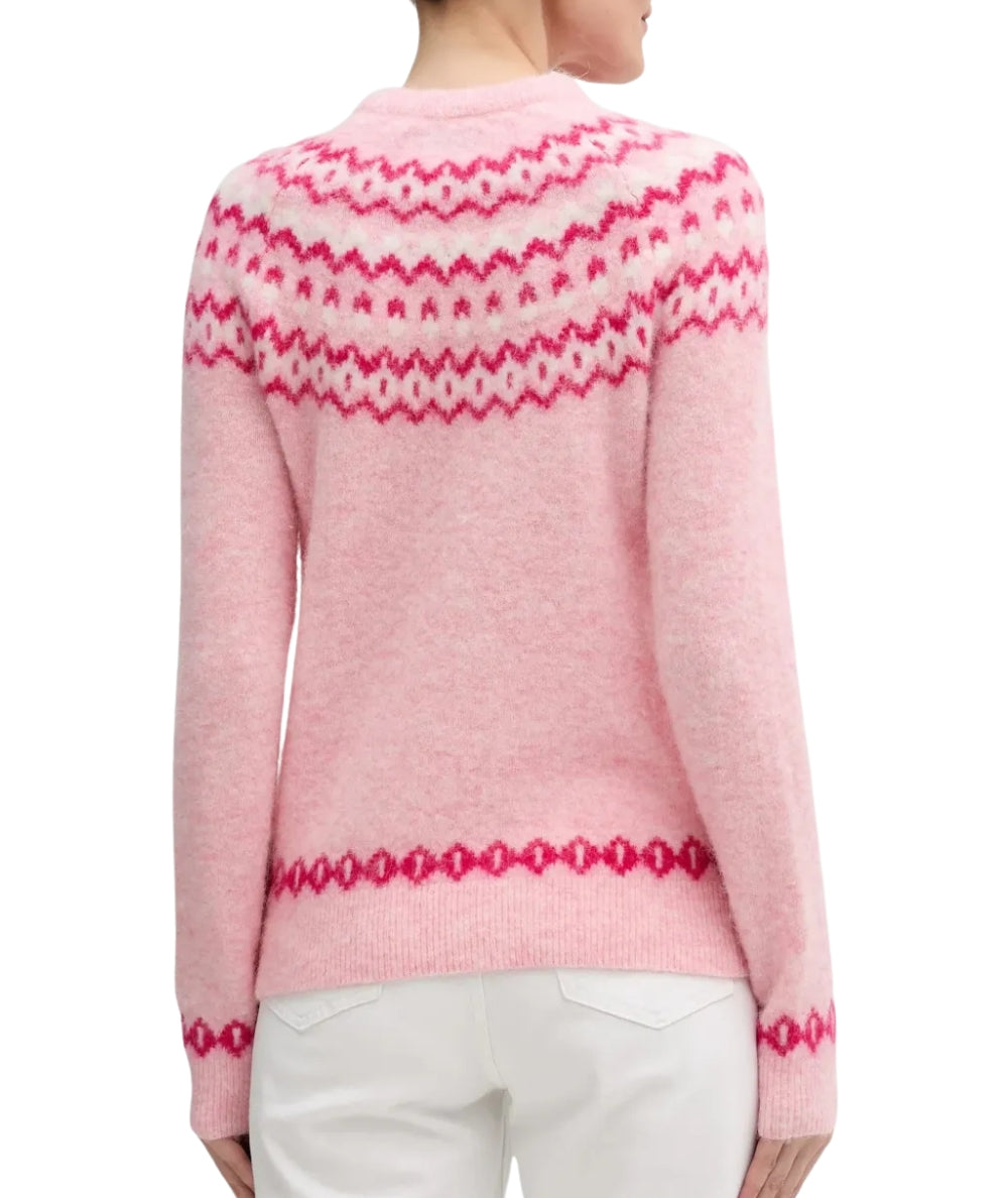 MC2 Saint Barth Maglione in Fantasia NEW QUEEN NORDIC WINTER LOVER Rosa