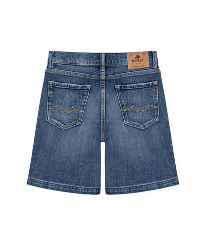 Replay & Sons Bermuda Cinque Tasche in Denim SB9555.050.915408 Denim Medio