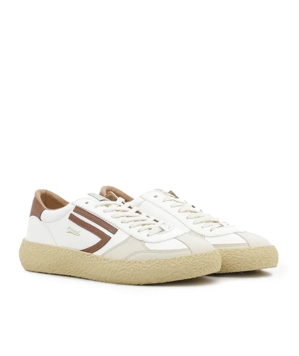Puraai  Sneakers 1.01 Vintage Bark PU101V-054 Marrone Bianco