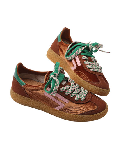 Puraai Sneakers in Eco Microsuede e Velluto 6.01 XS Bronze