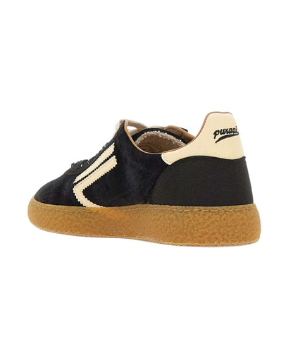Puraai Sneakers in Eco Microsuede e Velluto 6.01 XS Caviar Nero