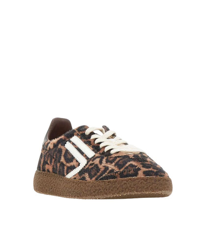 Puraai Sneakers in Eco Microsuede e Velluto 6.01 XS Savana PU601X-072 Leopardato