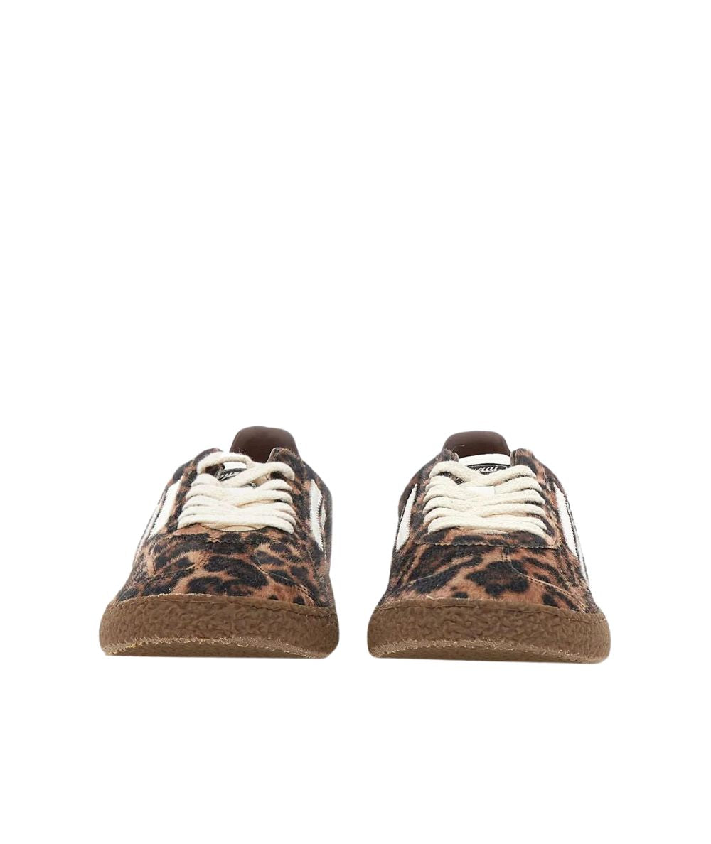 Puraai Sneakers in Eco Microsuede e Velluto 6.01 XS Savana PU601X-072 Leopardato