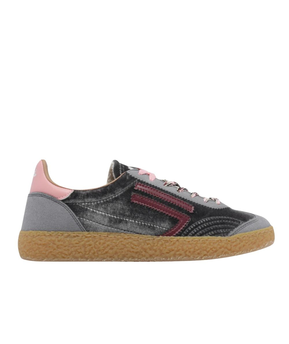 Puraai Sneakers in Eco Microsuede e Velluto PU601X-060 6.01 XS Ash Grigio