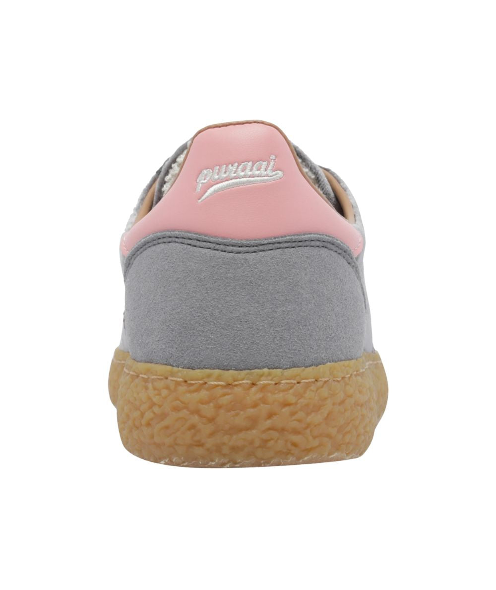 Puraai Sneakers in Eco Microsuede e Velluto PU601X-060 6.01 XS Ash Grigio