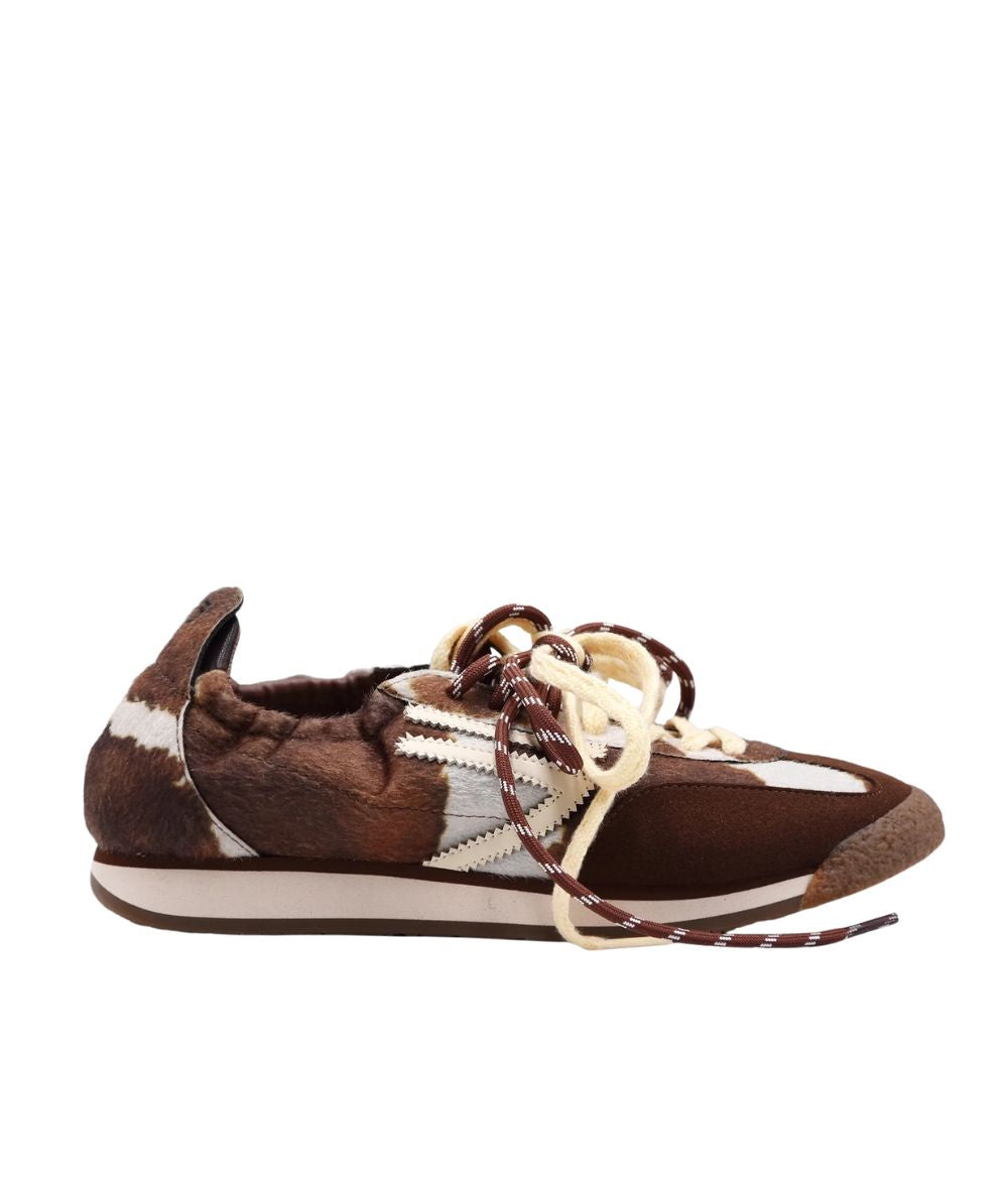 Puraai Sneakers in Pelle Vegana e Microsuede 6.02 Panther Marrone PU602P-050 