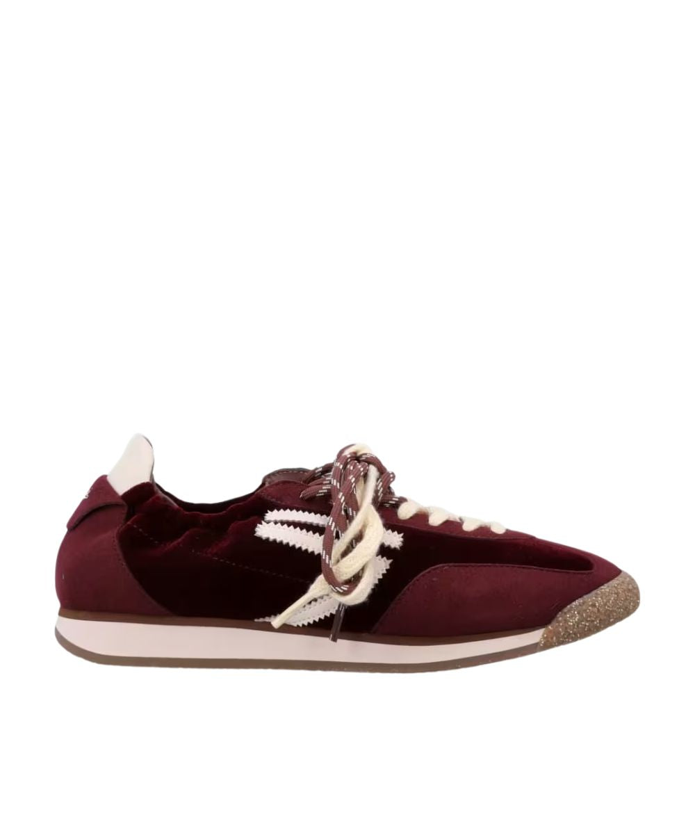 Puraai Sneakers in Tela ed Ecopelle PU602P-046 6.02 Panther Wine Bordeaux