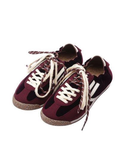 Puraai Sneakers in Tela ed Ecopelle PU602P-046 6.02 Panther Wine Bordeaux
