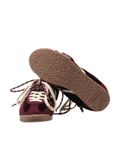 Puraai Sneakers in Tela ed Ecopelle PU602P-046 6.02 Panther Wine Bordeaux
