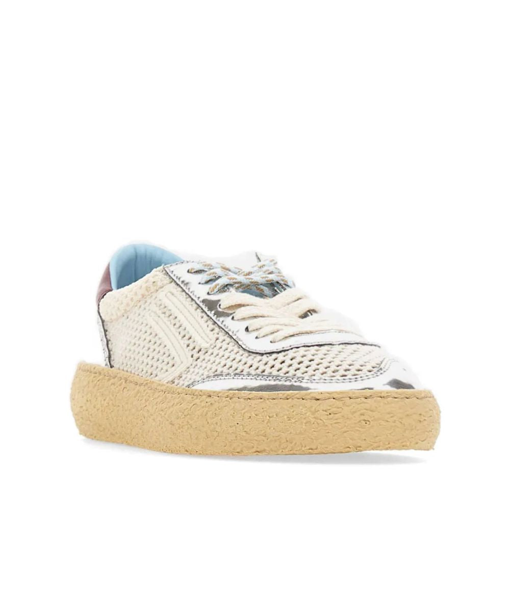 Puraai Sneakers in Tessuto Traforato 4.05 Polly Silver Argento 