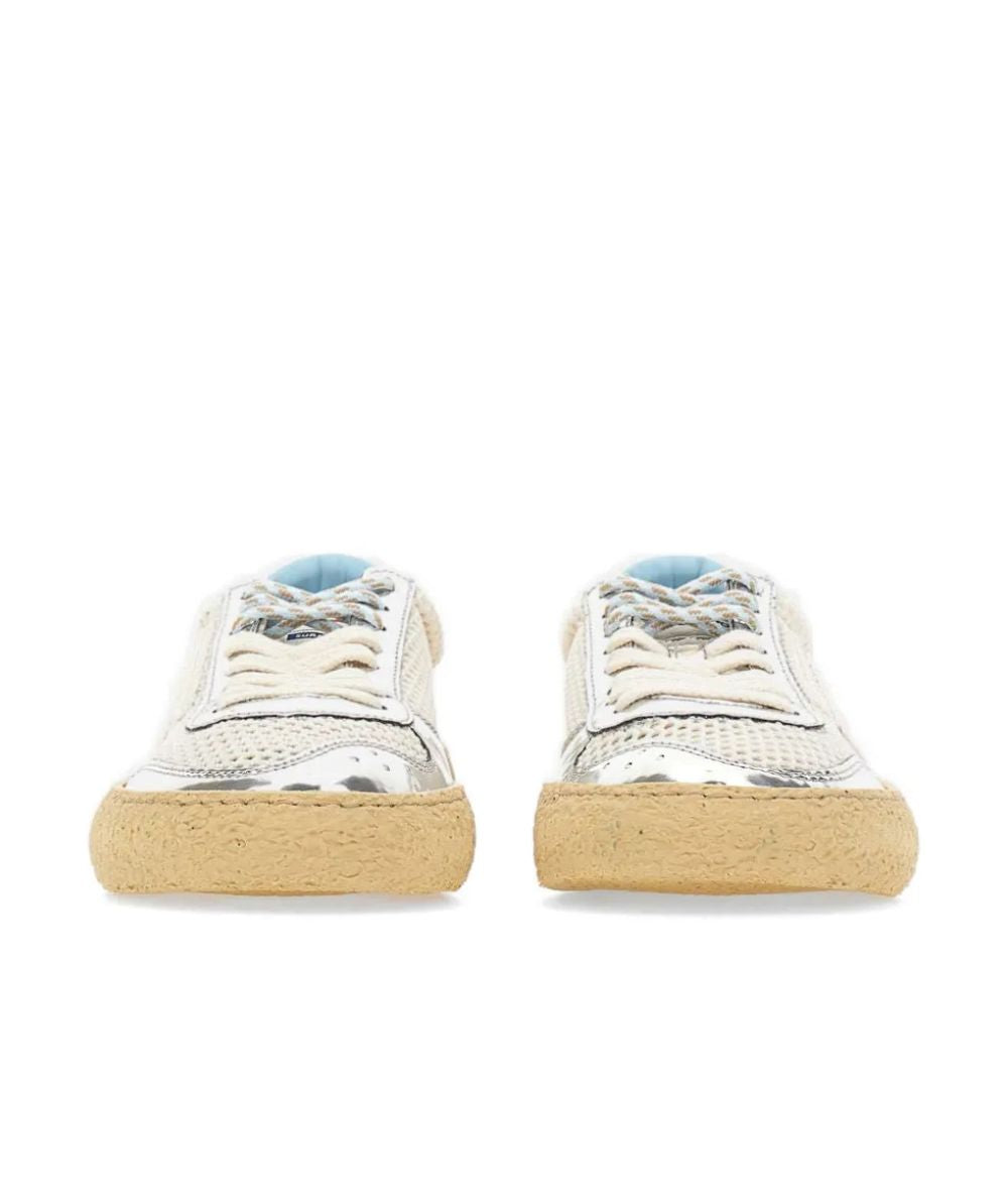 Puraai Sneakers in Tessuto Traforato 4.05 Polly Silver Argento 