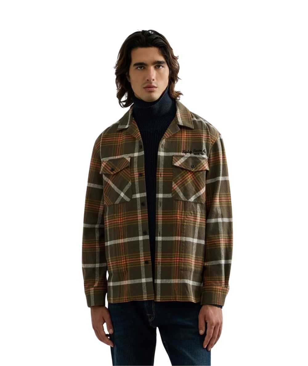 REPLAY Giacca in Fantasia Check M13L7.000.723T2W Multicolore