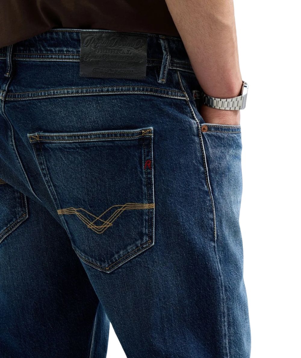 REPLAY Jeans Willbi Regular Slim M1008.00B.727282 Blu Denim