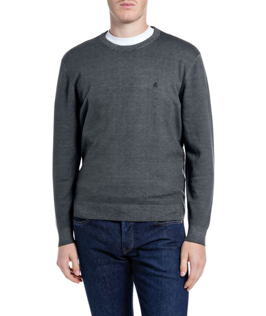 REPLAY Maglione Girocollo in Misto Lana UK00AM.000.723SIG Grigio