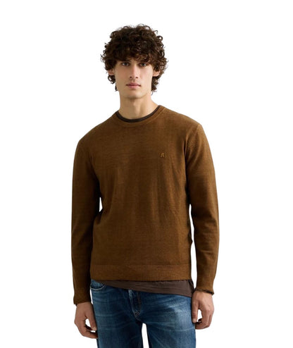 REPLAY Maglione Girocollo in Misto Lana UK00AM.000.723SIG Marrone
