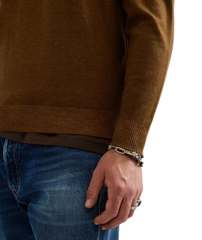 REPLAY Maglione Girocollo in Misto Lana UK00AM.000.723SIG Marrone