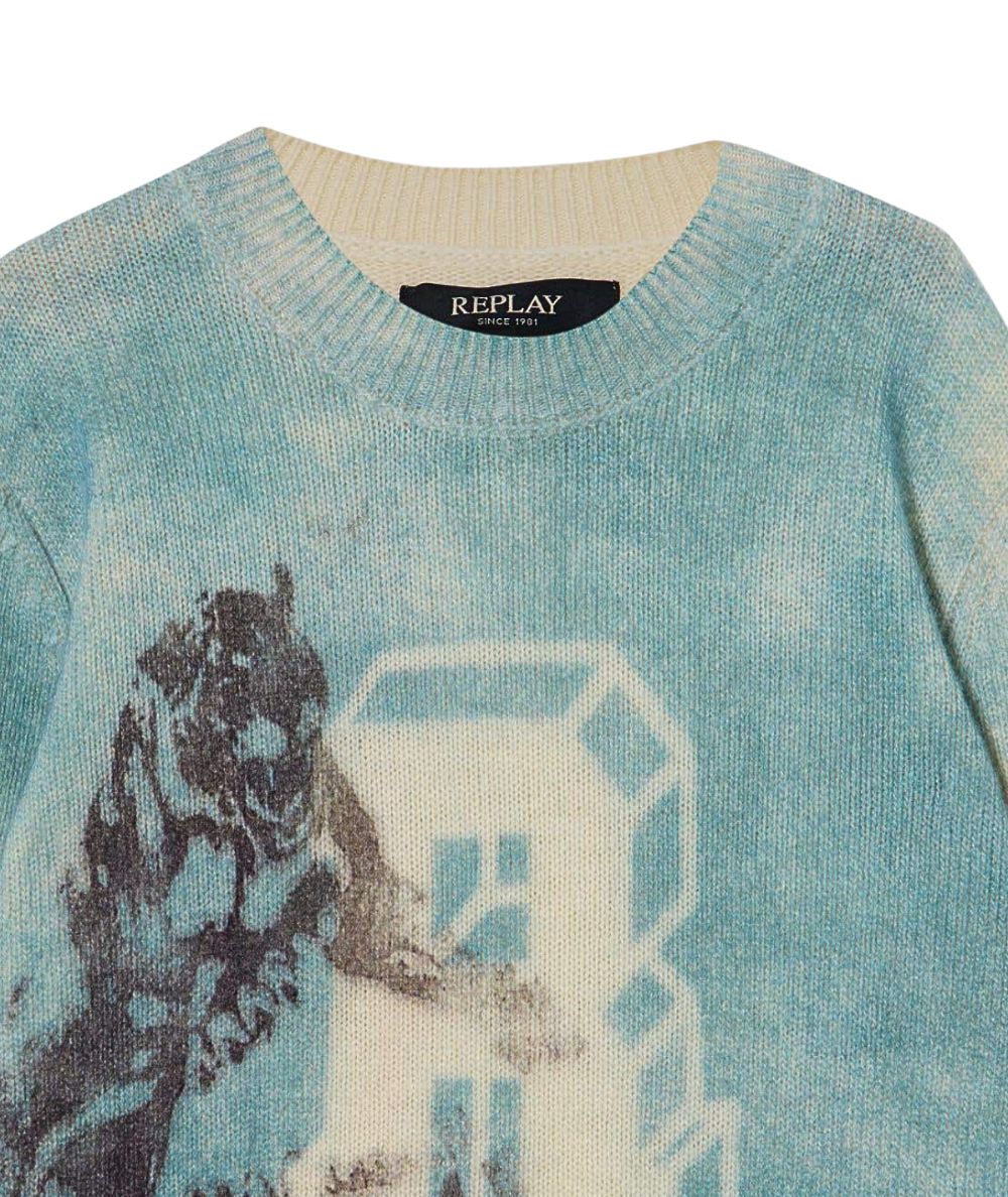 REPLAY & SONS Maglia Tie & Dye SB5073.050.G23528
