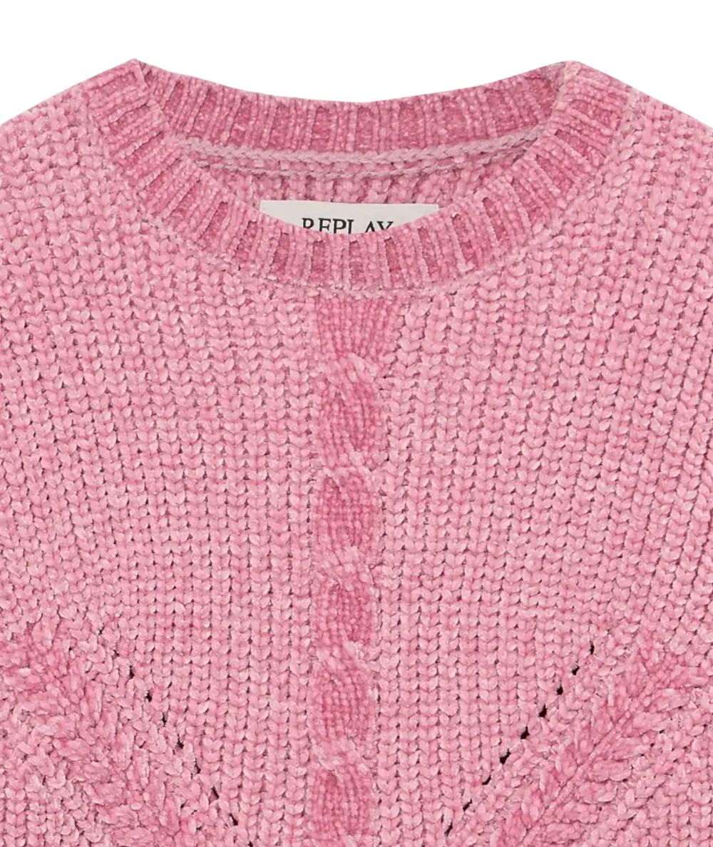 REPLAY & SONS Maglione in Ciniglia SG5041.051.G22730B Rosa