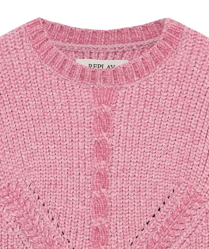 REPLAY & SONS Maglione in Ciniglia SG5041.051.G22730B Rosa