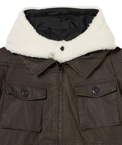 REPLAY & SONS Parka con Imbottura in Teddy SB8224.050.85444 Verde Militare