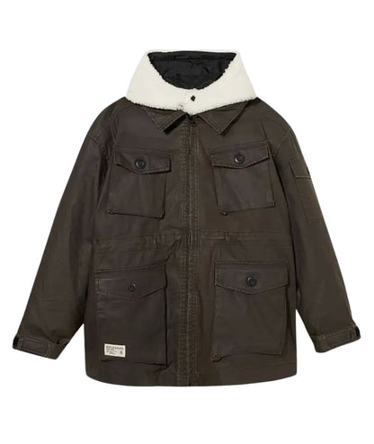 REPLAY & SONS Parka con Imbottura in Teddy SB8224.050.85444 Verde Militare
