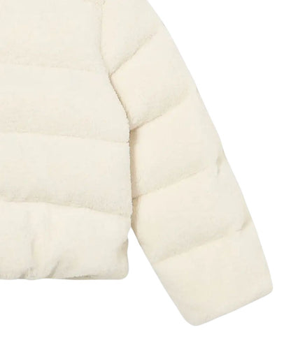 REPLAY & SONS Piumino in Orsetto SG8305.050.85388 Bianco Latte