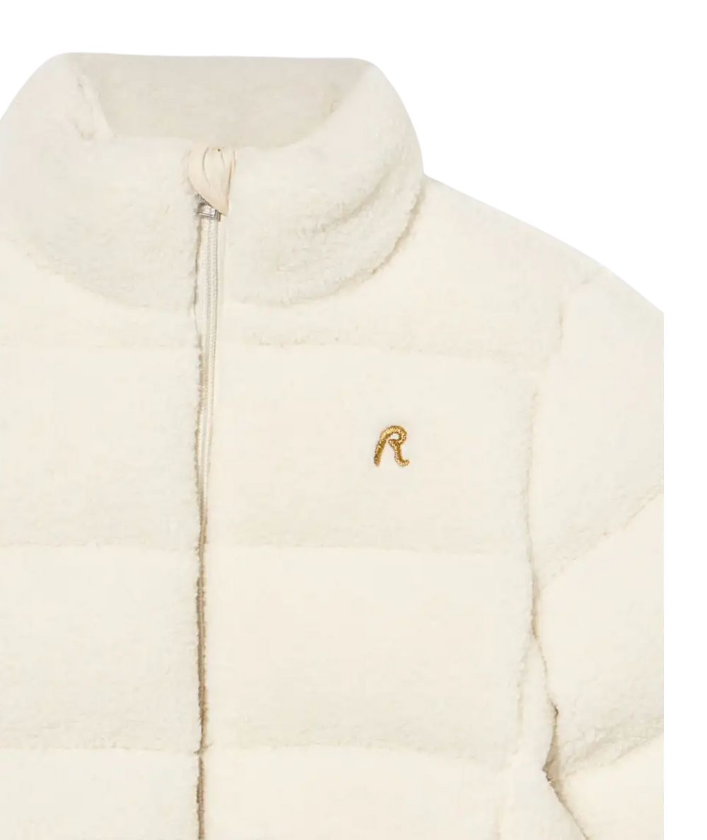 REPLAY & SONS Piumino in Orsetto SG8305.050.85388 Bianco Latte