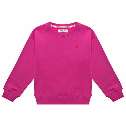 REPLAY & SONS Felpa Girocollo SG93A8.000.00L35 Rosa Ciclamino