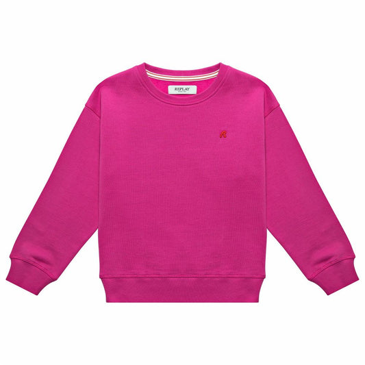 REPLAY & SONS Felpa Girocollo SG93A8.000.00L35 Rosa Ciclamino