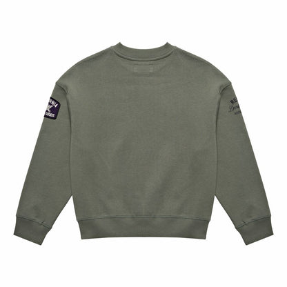 REPLAY & SONS Felpa con Patch e Stampe SB91J4.000.00L35W Verde Militare