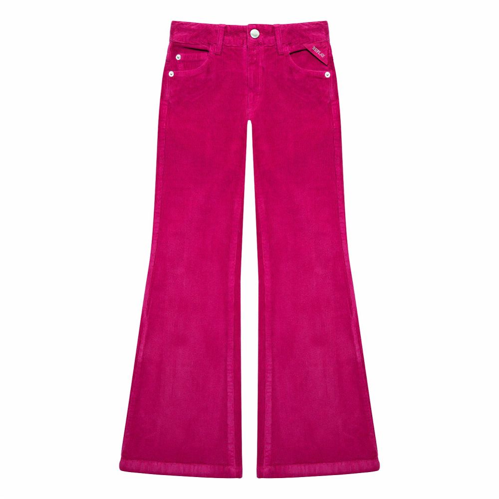 REPLAY & SONS Pantaloni Avry in Corduroy SG93AD.000.7248B Rosa Ciclamino