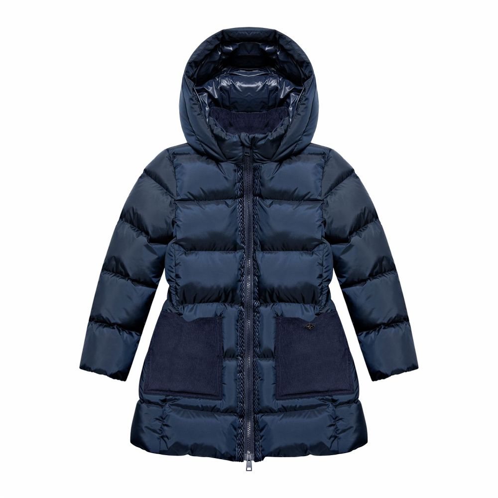 REPLAY & SONS Piumino con Cappuccio SG93A3.000.723H9 Blu Notte