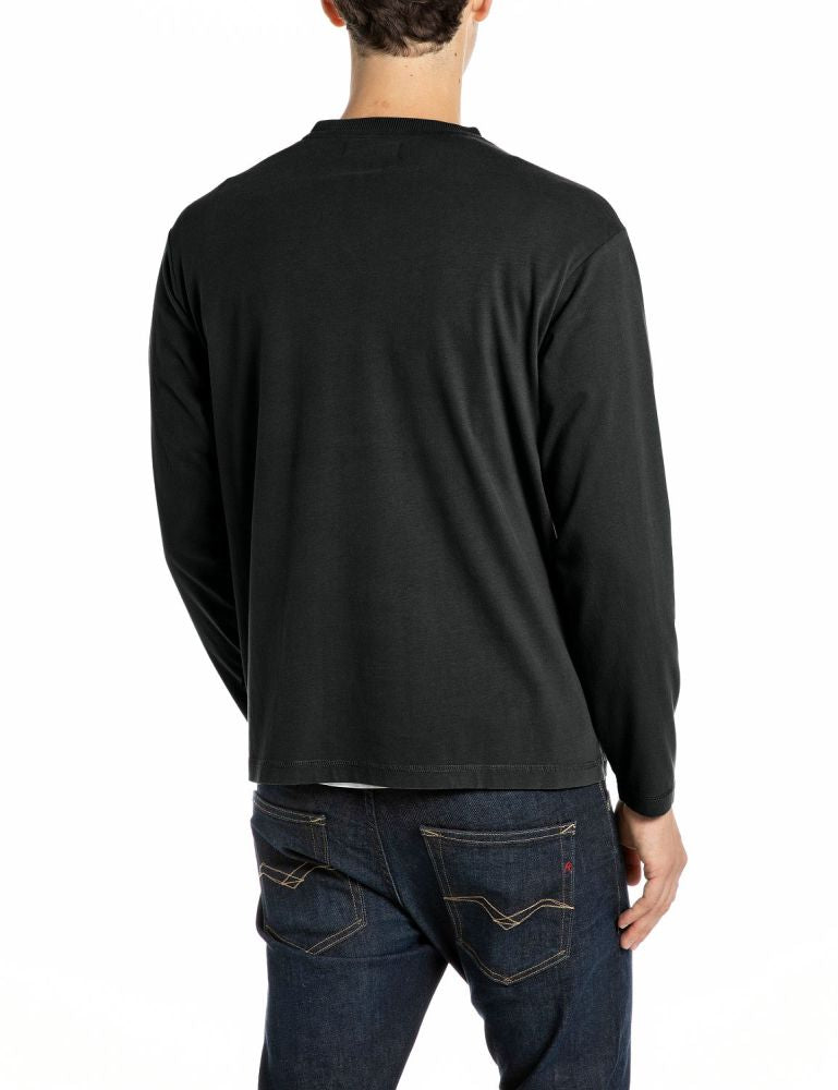 REPLAY T-shirt Maniche Lunghe M13M2.000.7242LW Nero