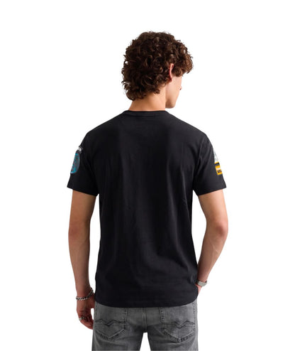 REPLAY T-shirt con Patch e Taschino M13MA.000.7242KW Nero