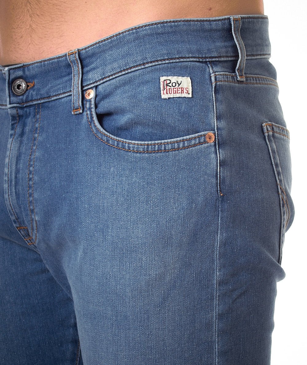 Roy Roger's Jeans 517 Denim Knit Real Wash RRU075D6702480 Denim