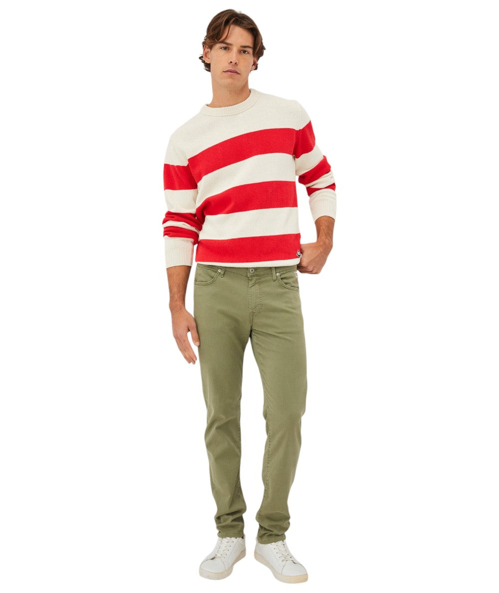 ROY ROGER'S  Pantaloni 517 Plain Drill Crow RRU089P0370127/C0085